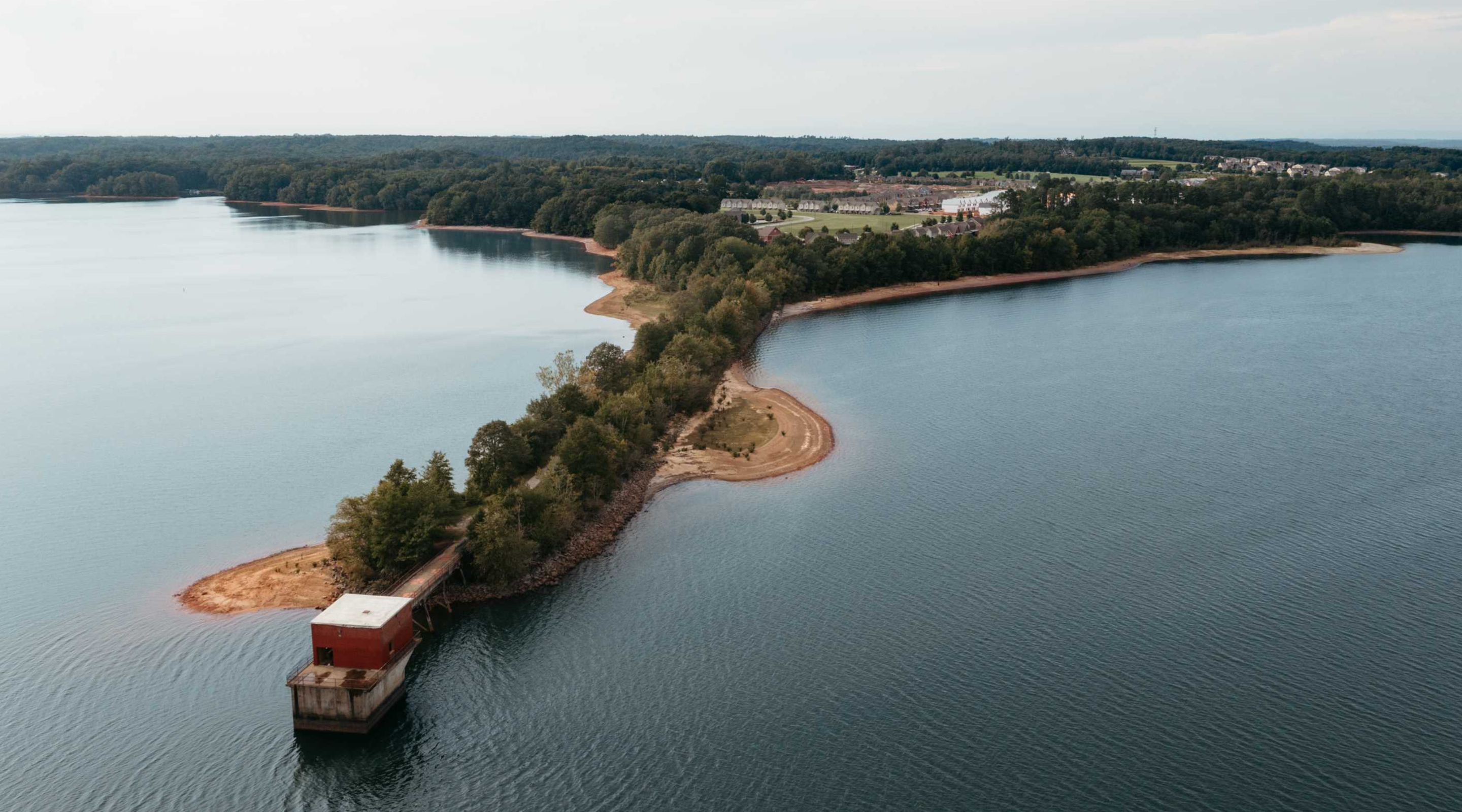 Aerial view of Lake Hartwell